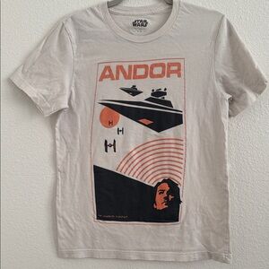 Star Wars Andor Tee - Cream and Black